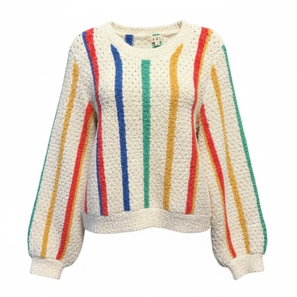 POL Multicolor Striped Crew Neck Sweater - Picture 3 of 7